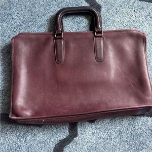 Vintage Coach Burgundy XL Briefcase NYC
